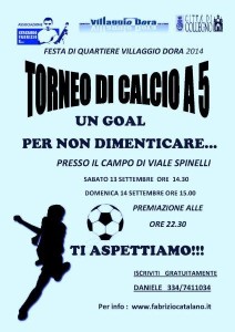 Locandina Torneo Calcio