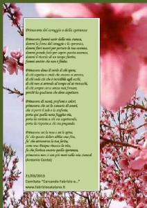 Poesia Primavera del Coraggio e della speranza