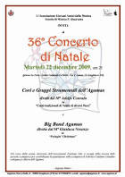 Locandina Concerto di Natale 2009 Agamus